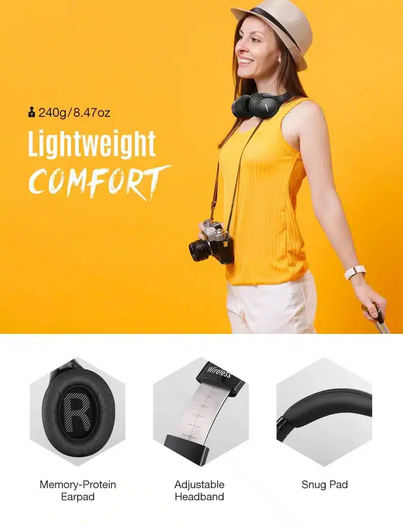 MPOW H19 IPO ANC Wireless Headphones - Image 12