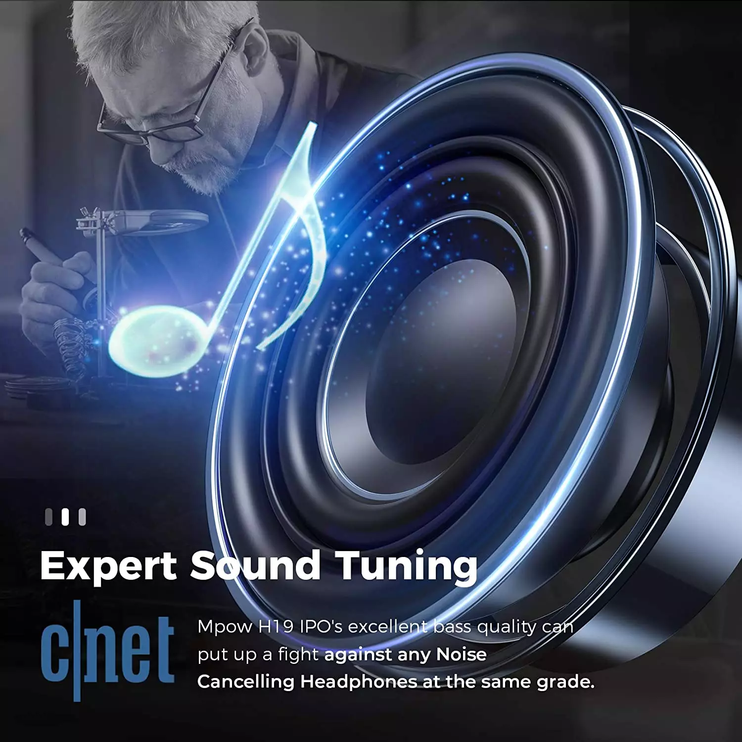 MPOW H19 IPO ANC Wireless Headphones - Image 7